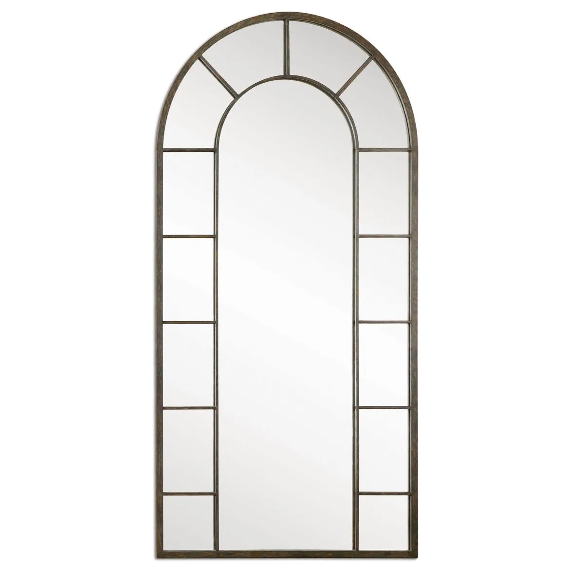 Uttermost Dillingham Black Arch Mirror