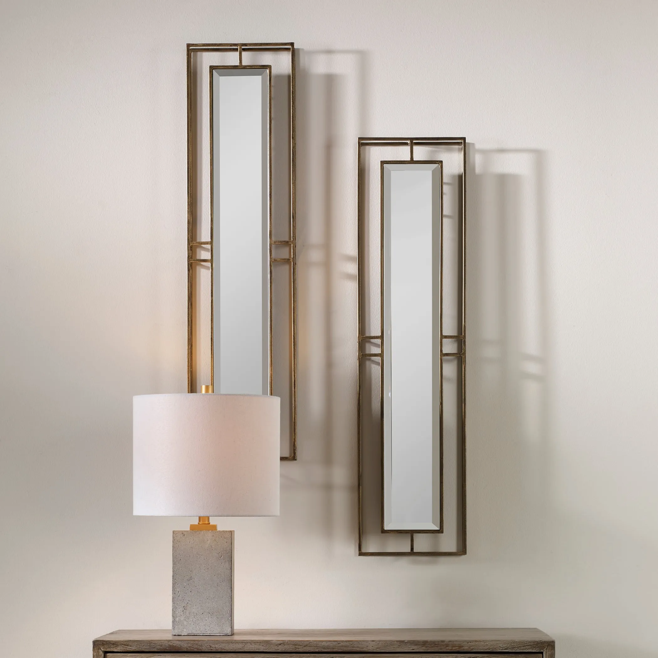 Uttermost Rutledge Gold Mirrors, S/2