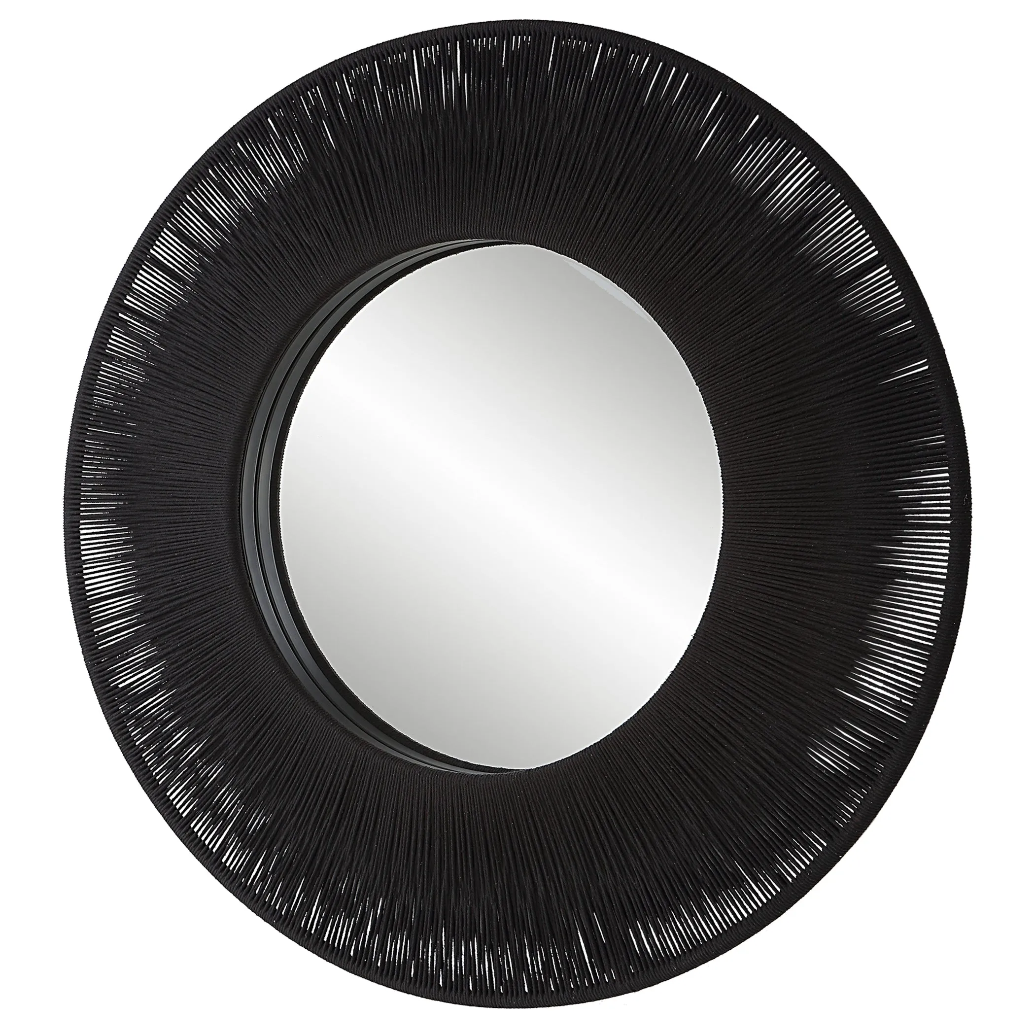 Uttermost Sailor's Knot Black Round Mirror