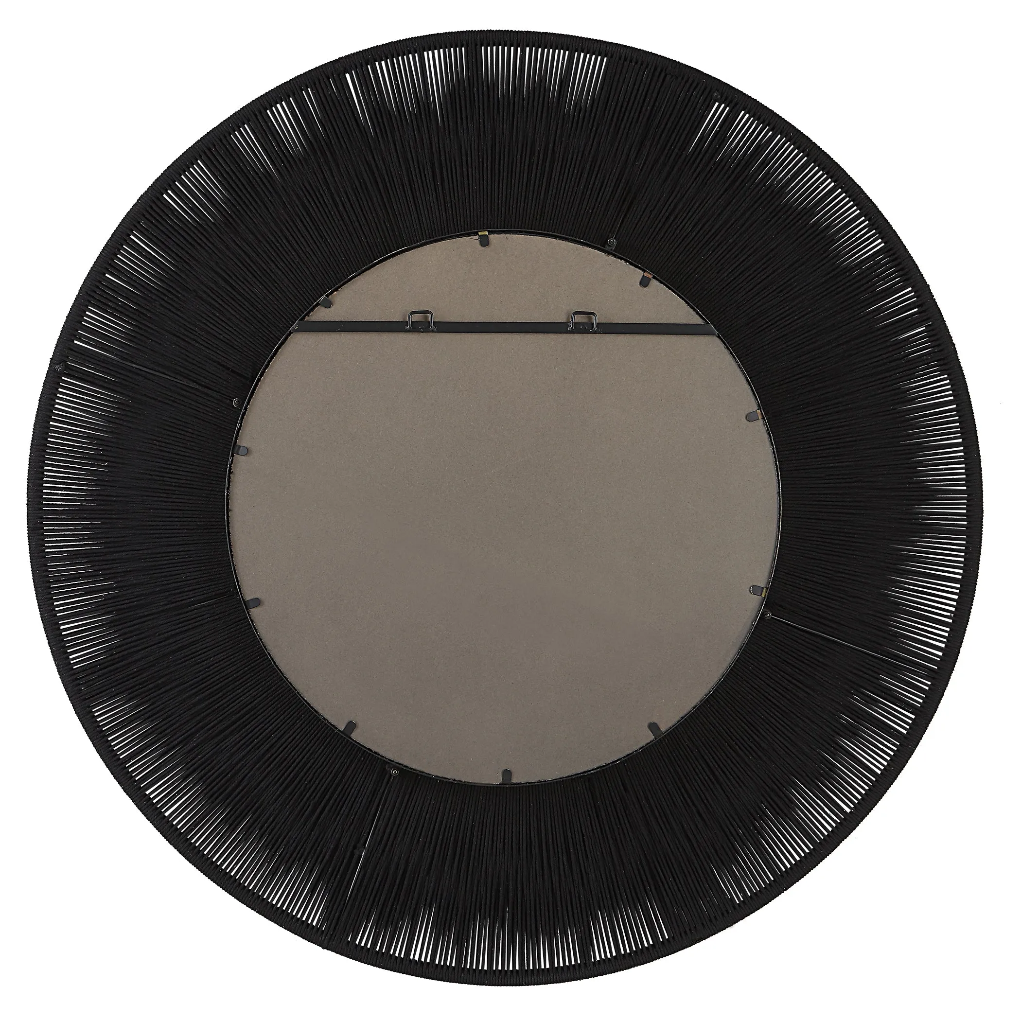 Uttermost Sailor's Knot Black Round Mirror