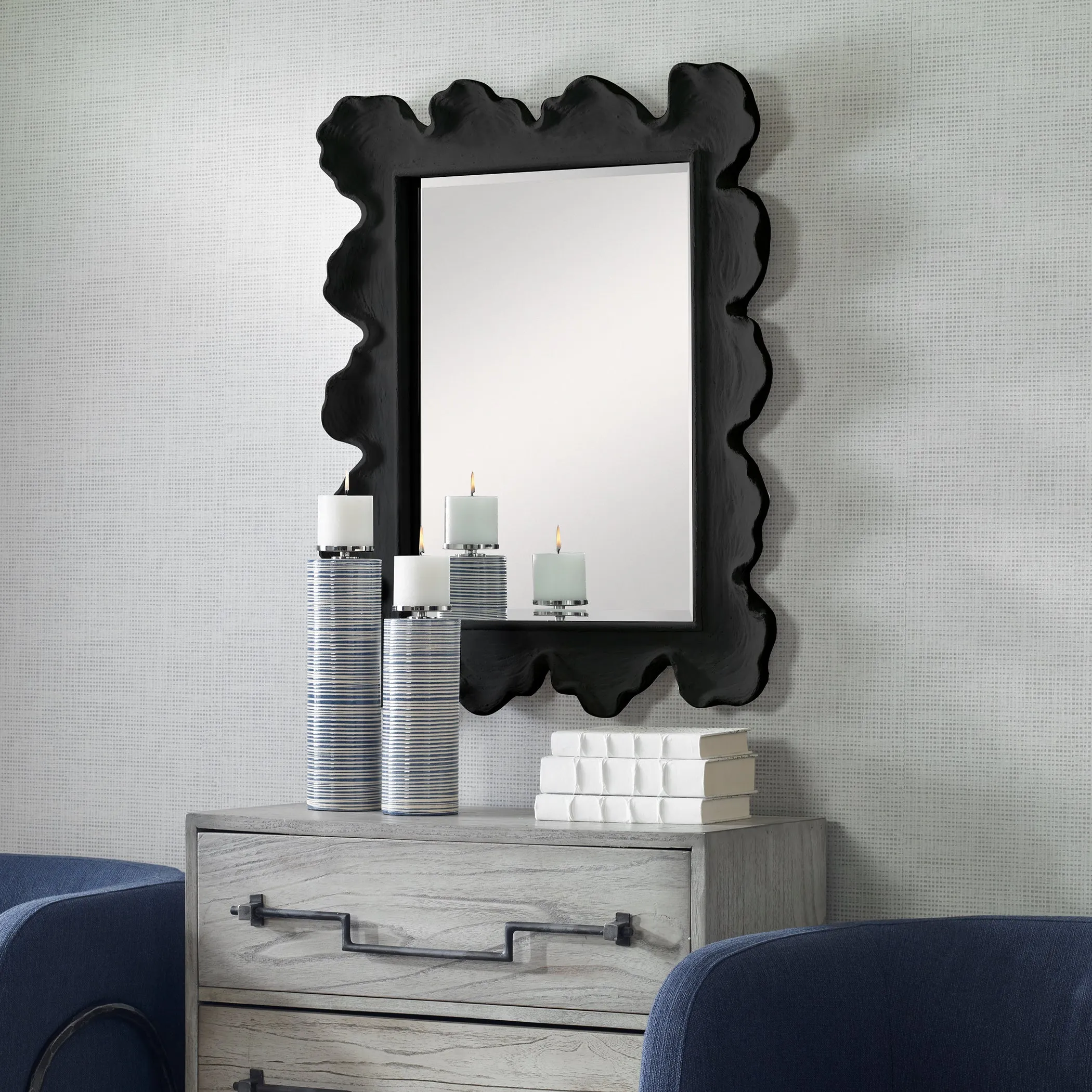 Uttermost Sea Coral Black Mirror