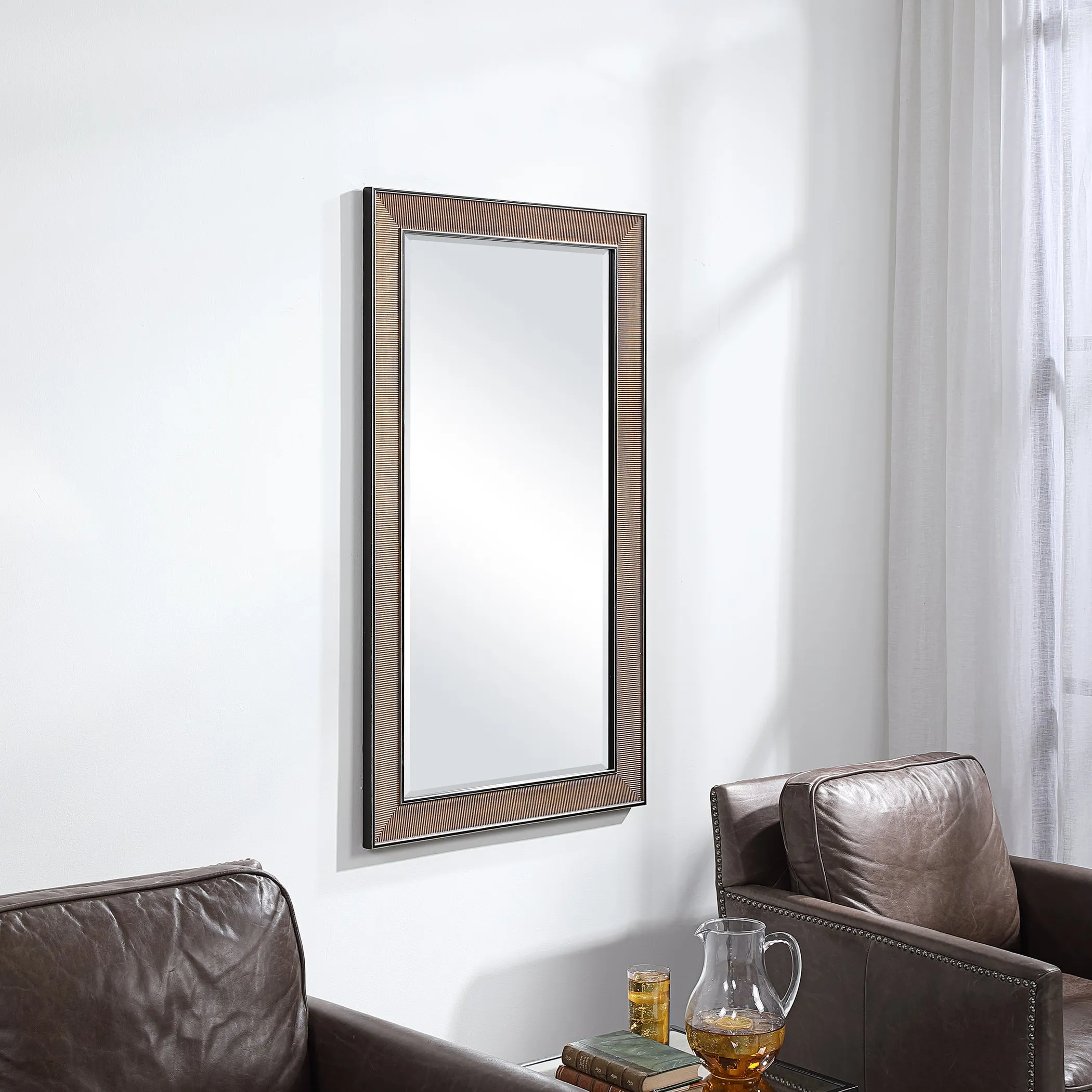 Uttermost Valles Golden Rust Mirror