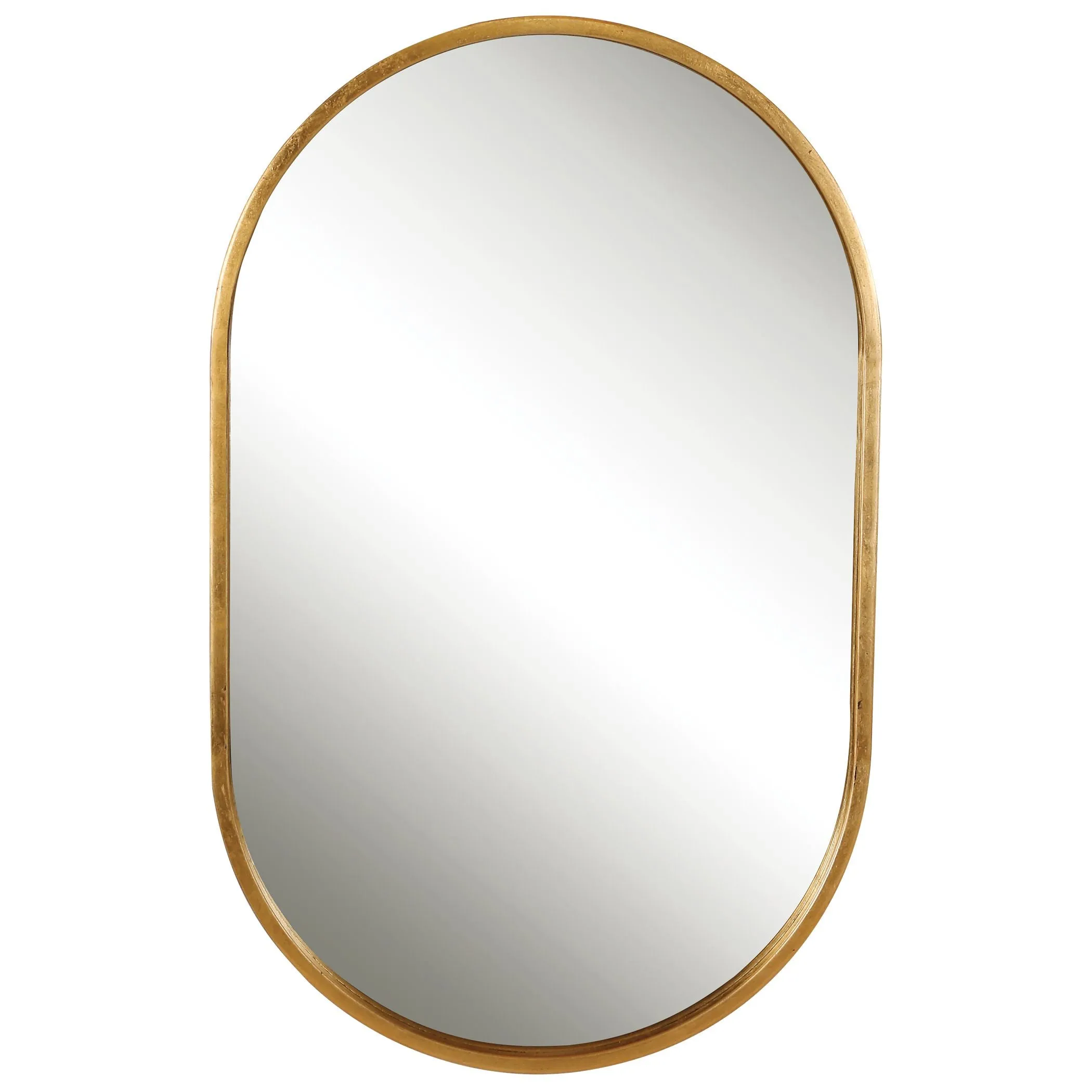 Uttermost Varina Minimalist Gold Oval Mirror