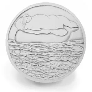 Whale in water Drink Coasters