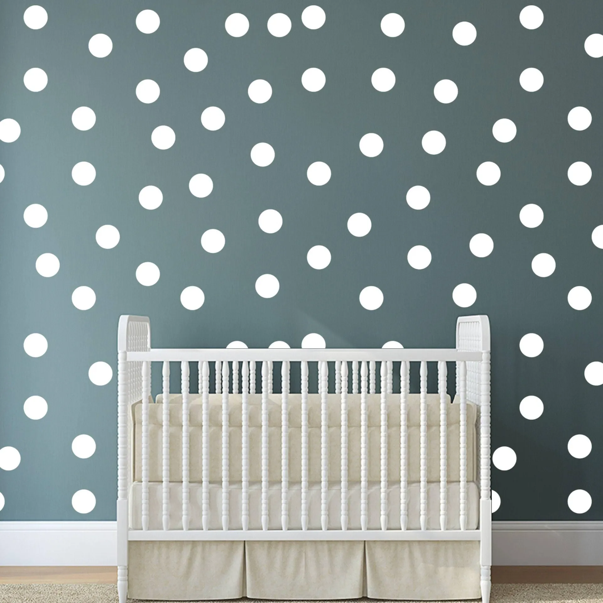 White Round Circle Dot Stickers - Creative Decorative Adhesive Decals