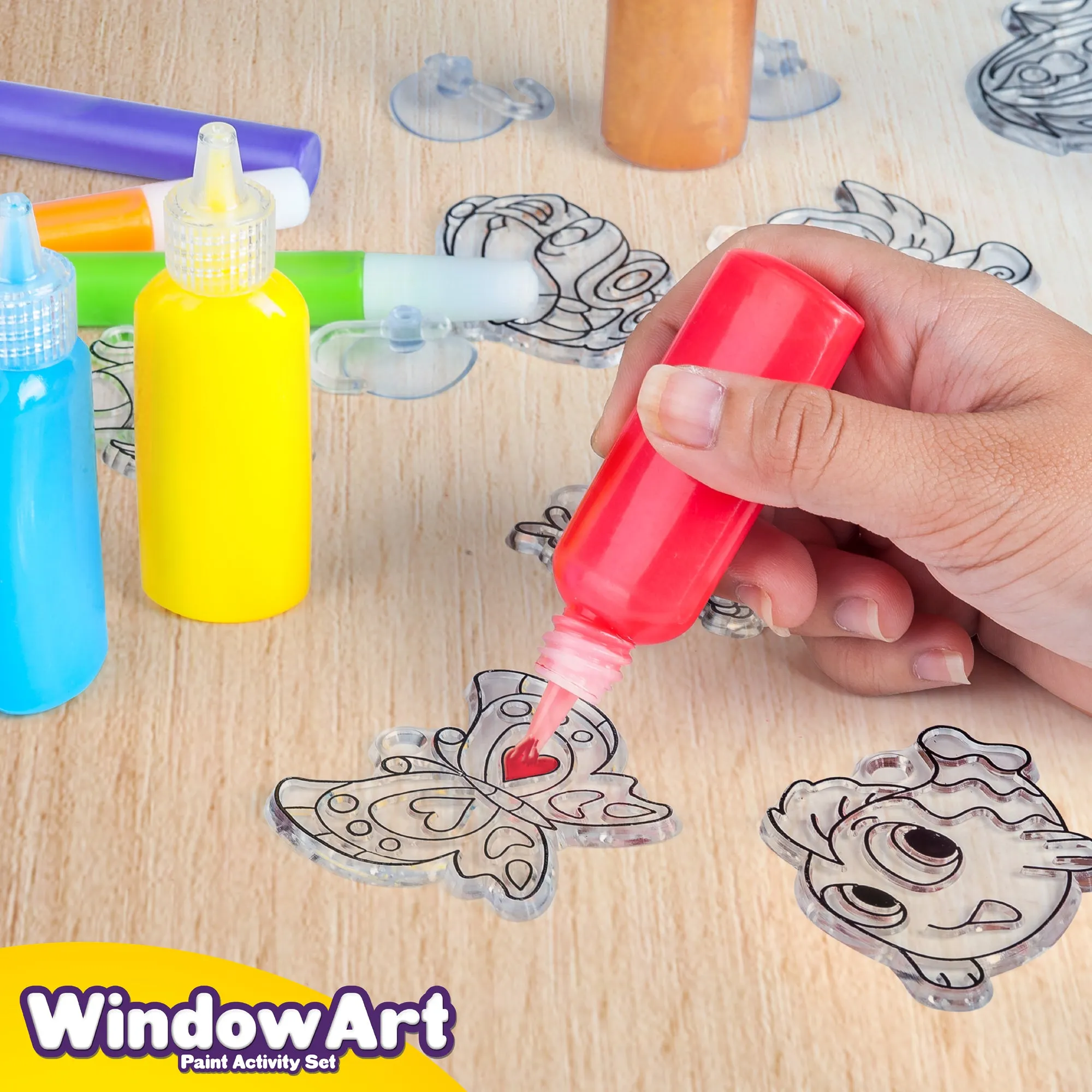 Window Paint Art Stickers Kit Kids