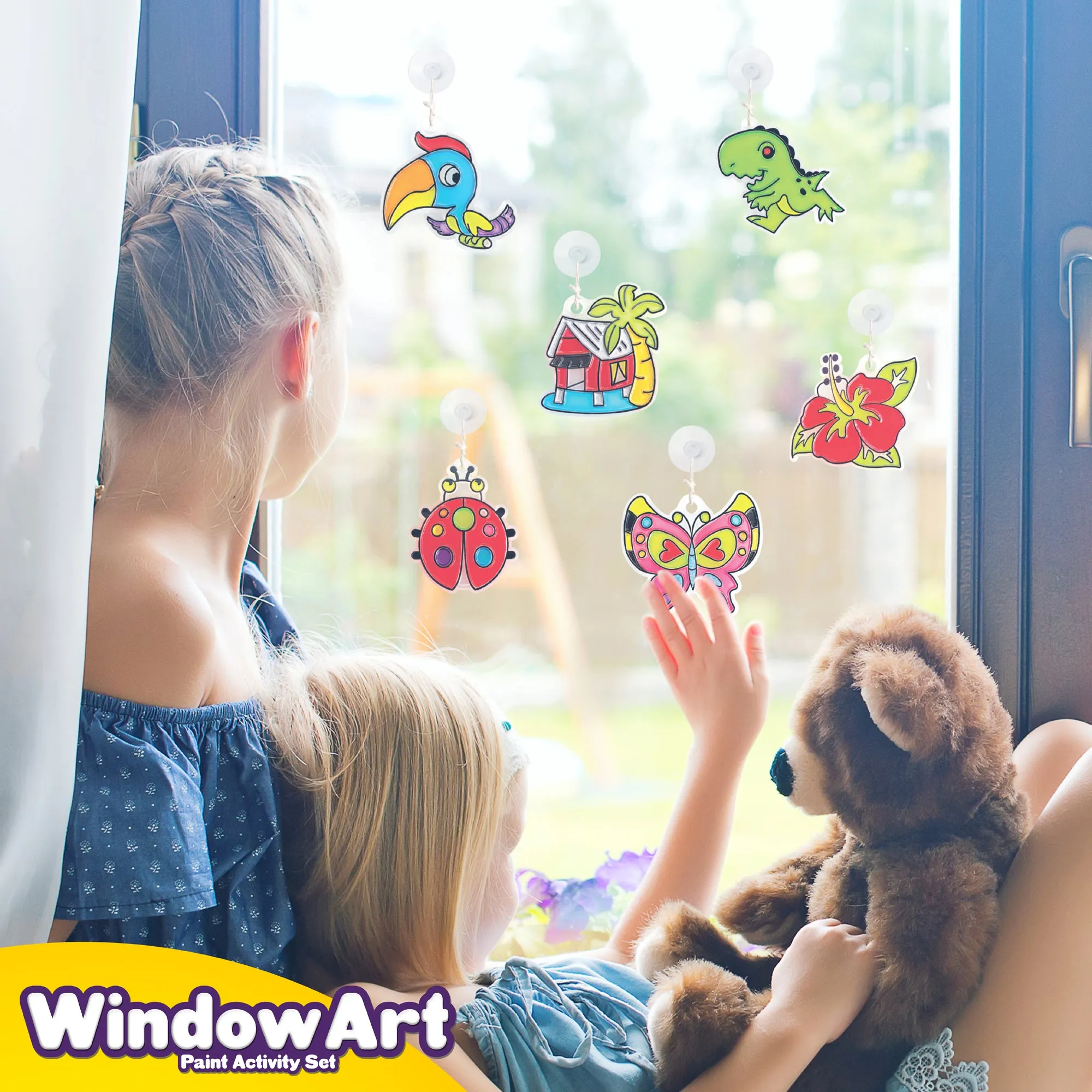 Window Paint Art Stickers Kit Kids