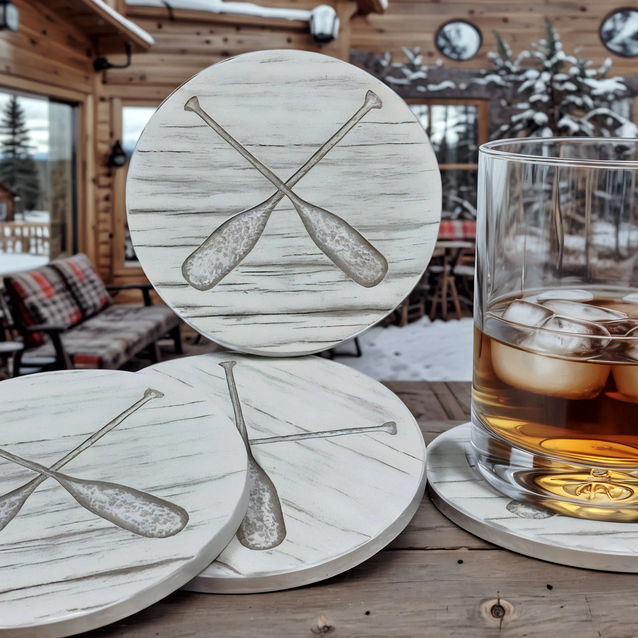 Wood Paddles Coasters