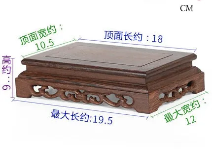 Wooden Pedestal Display In Natural Solid Wood Base For Statues, Crafts, Bonsai, Or Vase Base