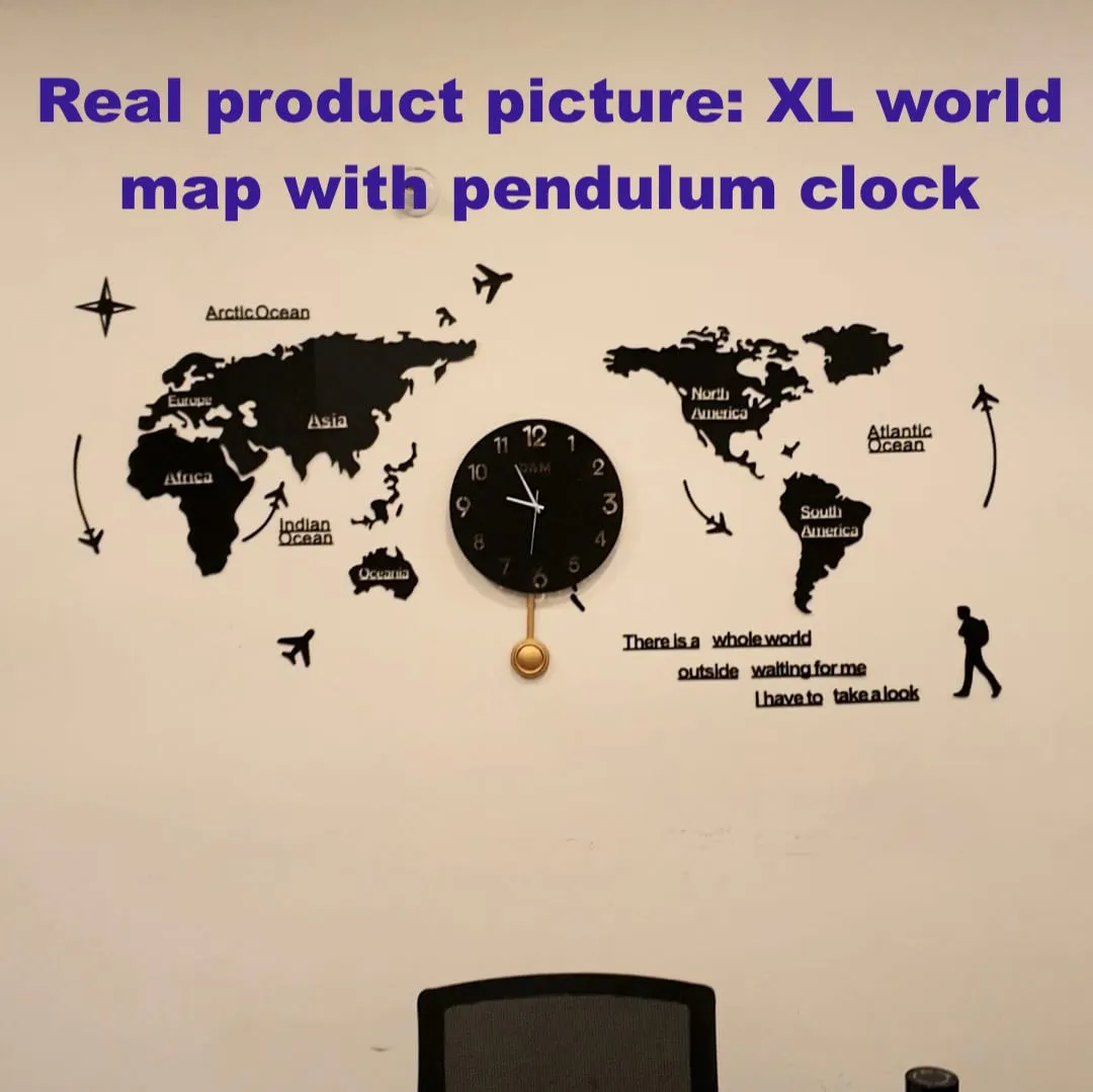 World Map Wall Clock - Wall Clock